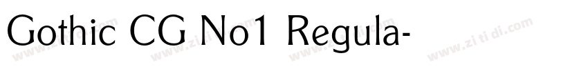Gothic CG No1 Regula字体转换
